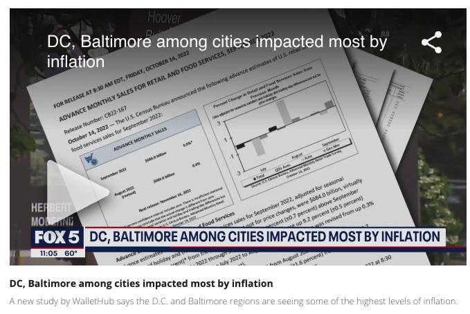 DC, Baltimore among cities impacted most by inflation