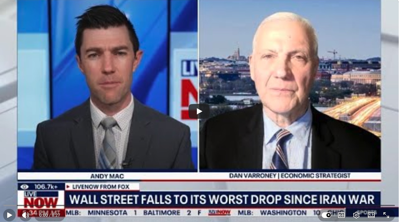 Wall Street Falls to Its Worst Drop Since Iran War