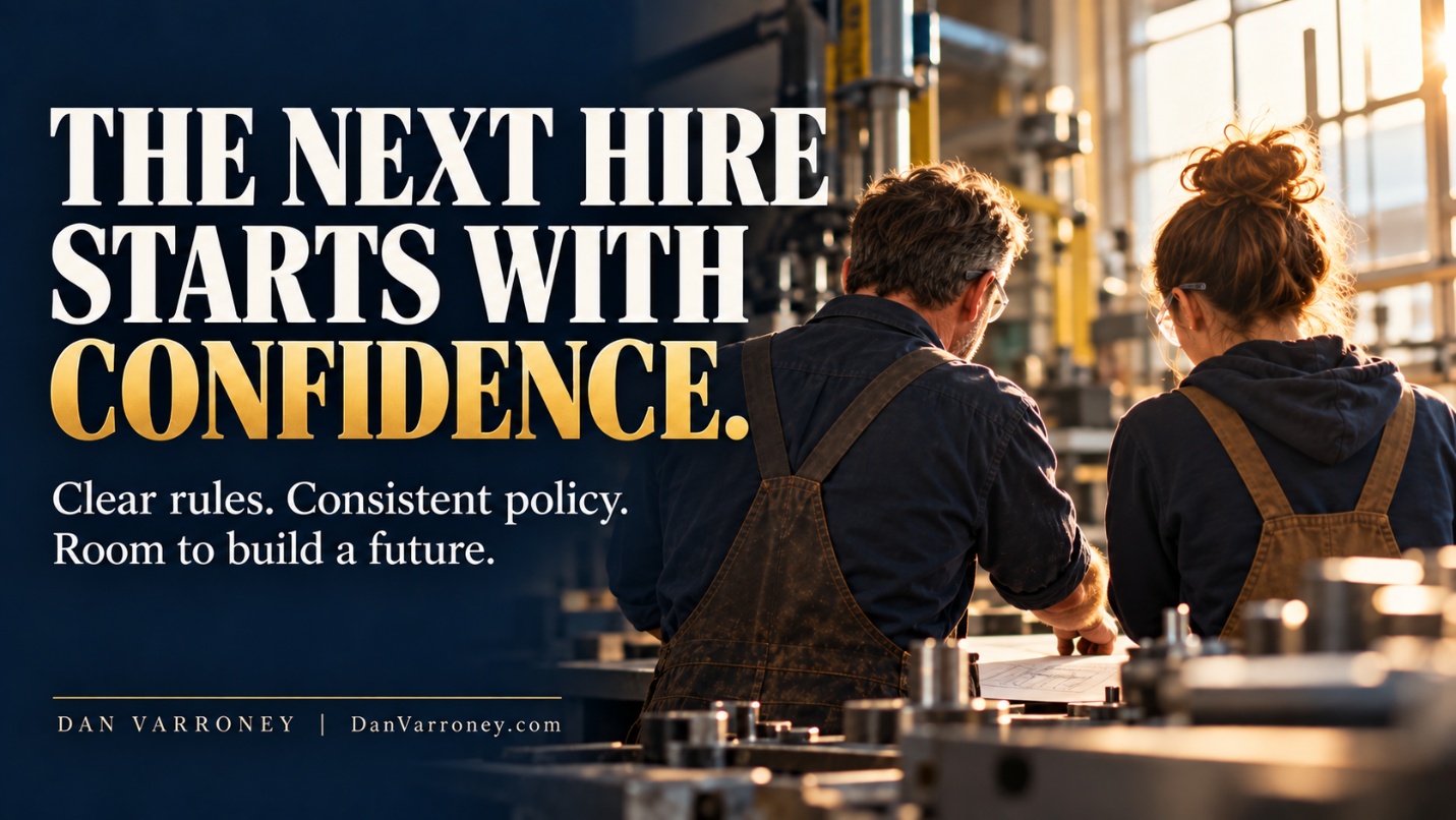 The next hire starts with confidence: clear rules and consistent policy.